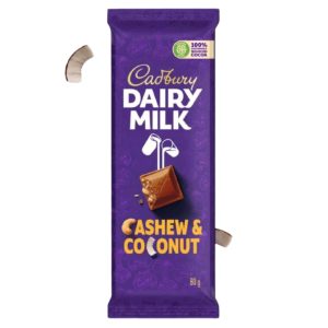 CADBURY SLABS CASHEW       80G