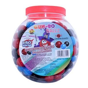 GUM-BO BALLS MIXED BERRY 150'S