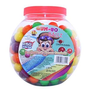 GUM-BO BALLS ASST FRUIT 150'S