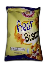 SUNFOODS BEAR BISCUITS     45G