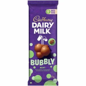 CADBURY BUBBLY MINT      1x87g