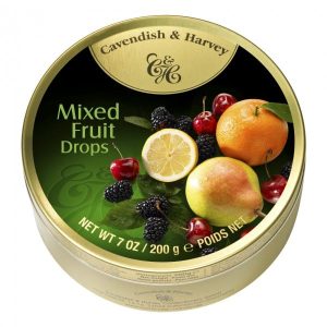 C&H TIN MIX FRUIT DROPS   200g