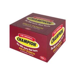 CHAMPION TOFFEES BOX PUNCH112s