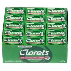 CLORETS BOX GREEN ORIG  60X2'S