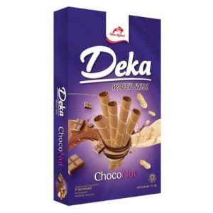 DEKA WAFERROLL CHOC NUT    48s