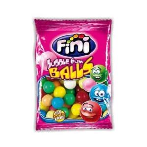 FINI ROUND ASST BALL GUM  120G