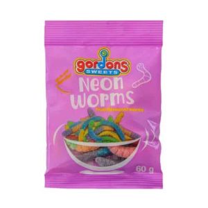 GORDONS NEON WORMS         60g