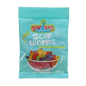 GORDONS SOUR WORMS         60g