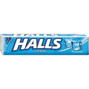 HALLS TUBE ICE BLUE       1X9s