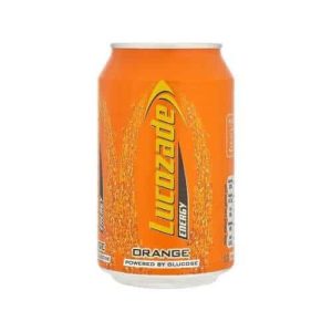LUCOZADE CANS ORANGE     330ML