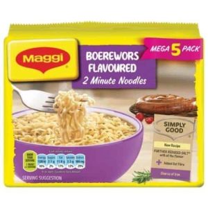 MAGGI NOODLES BOEREWORS     5s