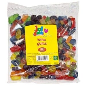 JOLLY SMAX WINE GUMS   12X400G