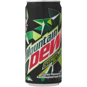 MOUNTAIN DEW CANS      1X300ml