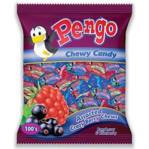 PENGO CHEWS CRAZY BERRY  100'S