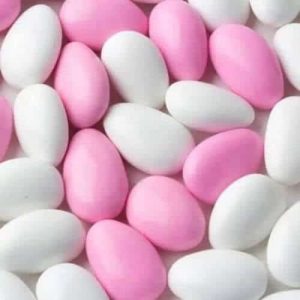 PINK & WHITE ALMONDS 1KG