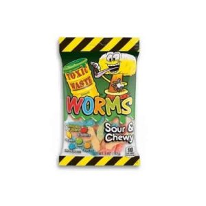 TOXIC WASTE SOUR WORMS  1X142g